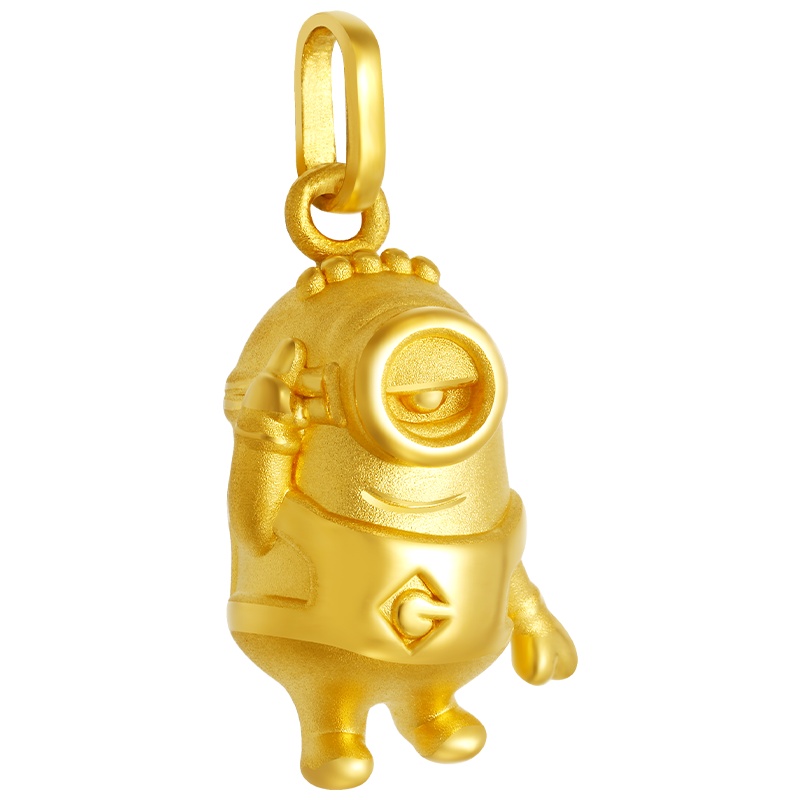 《神偷奶爸》正版授权 Mover魔吻 小黄人欢乐系列调皮卡尔硬金吊坠