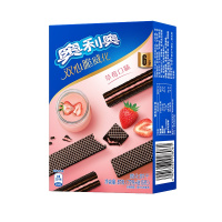 (69任选15件)亿滋 奥利奥双心脆威化6条72g草莓味饼干休闲小零食双重美味一口即享