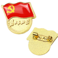 标准党徽胸章 为人民服务 别针款 10枚装(七包服务)