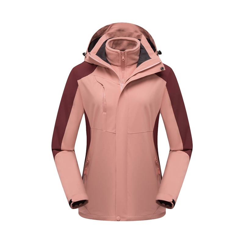 三极户外(Tripolar) TP8356 秋冬新品情侣男女士时尚休闲冲锋衣工作服防水保暖两件套