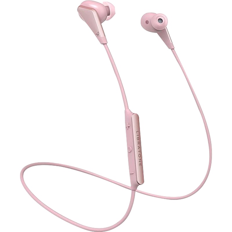 Libratone(小鸟音响)Track 无线蓝牙 磁吸入耳式耳机 运动耳机蓝牙耳塞 颈挂式 粉色