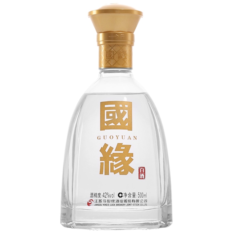 今世缘 白酒 国缘对开 柔雅型 42度 500ml