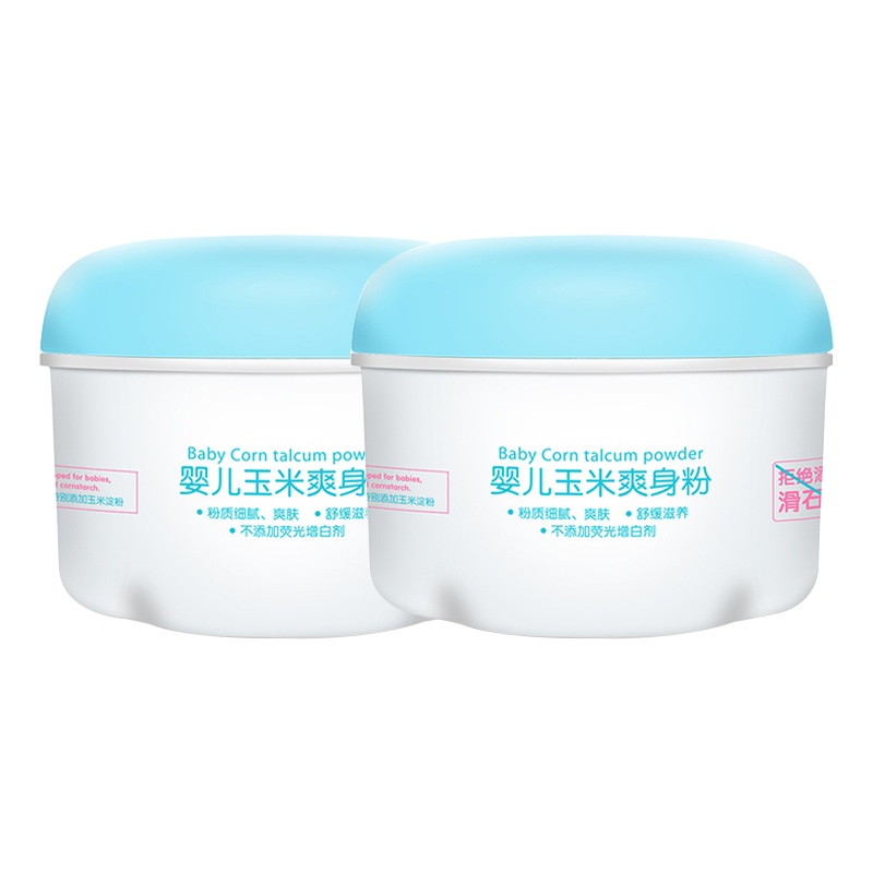 小浣熊(Coati)婴儿爽身粉 宝宝护肤新生儿童玉米粉 痱子粉止痒清爽 带粉扑便携式 四季可用