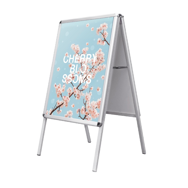 铝合金A字型双面60x80立架 TC-236 带雪弗板 （个）