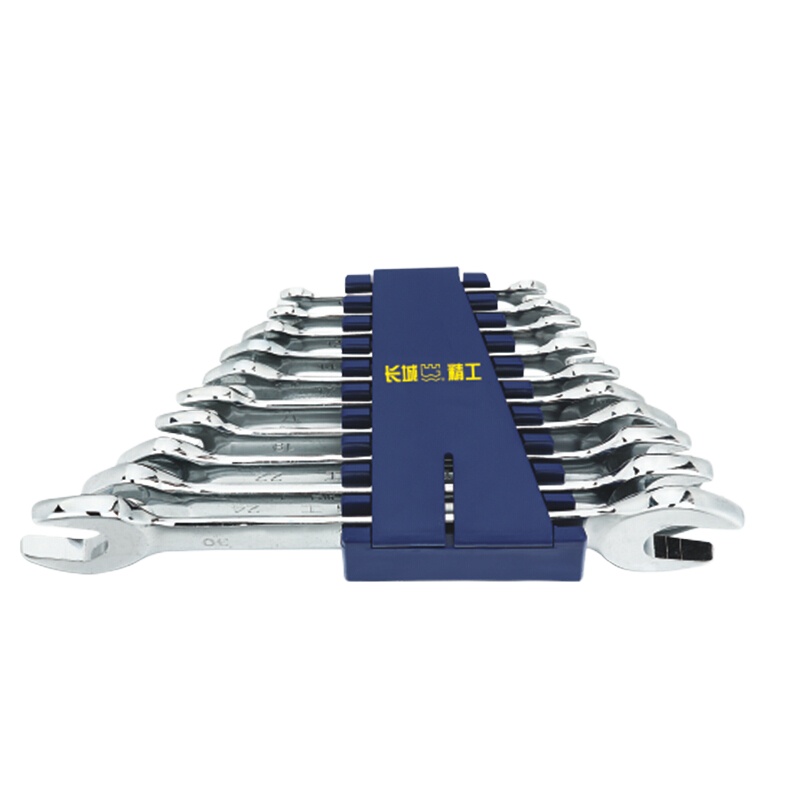 长城(THE GREAT WALL) 英制两用扳手 组合开口扳手 22pcs公制平板镜抛双呆开口扳手组套