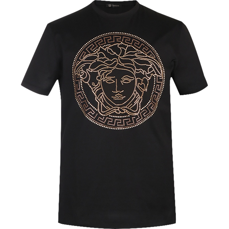 Versace 范思哲 奢侈品 男士棉质铆钉短袖T恤衫 A77987 A201952