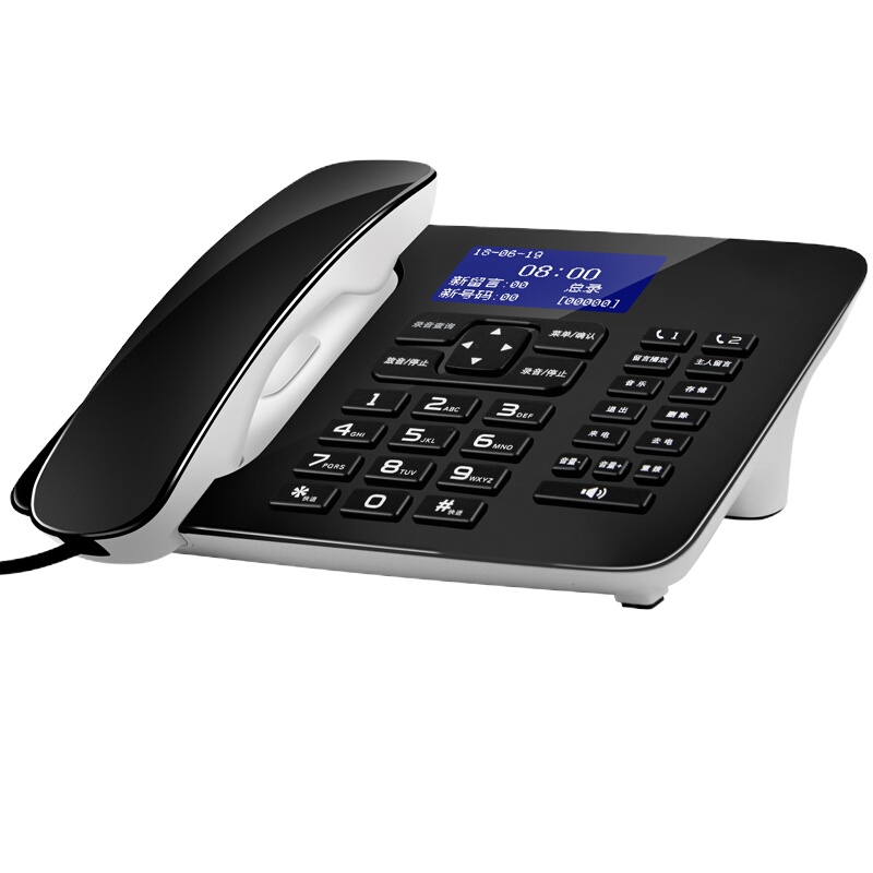 飞利浦(PHILIPS) 录音电话机 固定座机 办公家用 中文菜单 自动录音 CORD495黑色