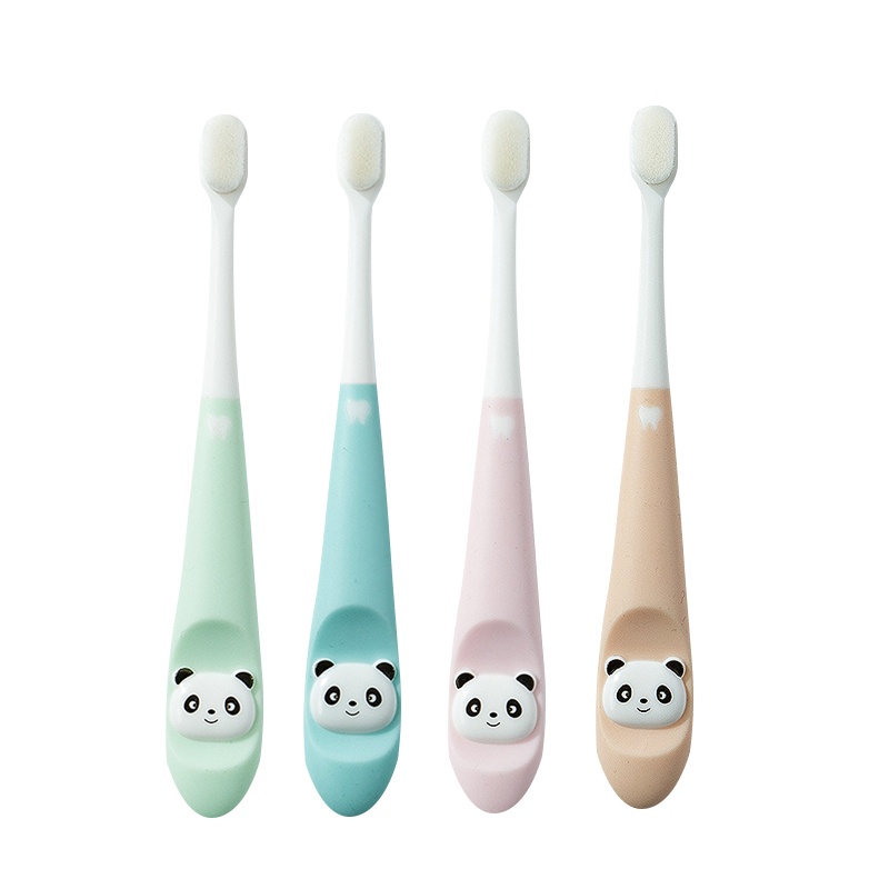 开优米(Kiuimi)儿童牙刷2-6岁宝宝软毛婴儿牙刷婴幼儿乳牙0一3岁超细万毛孕婴童牙刷 粉色单支