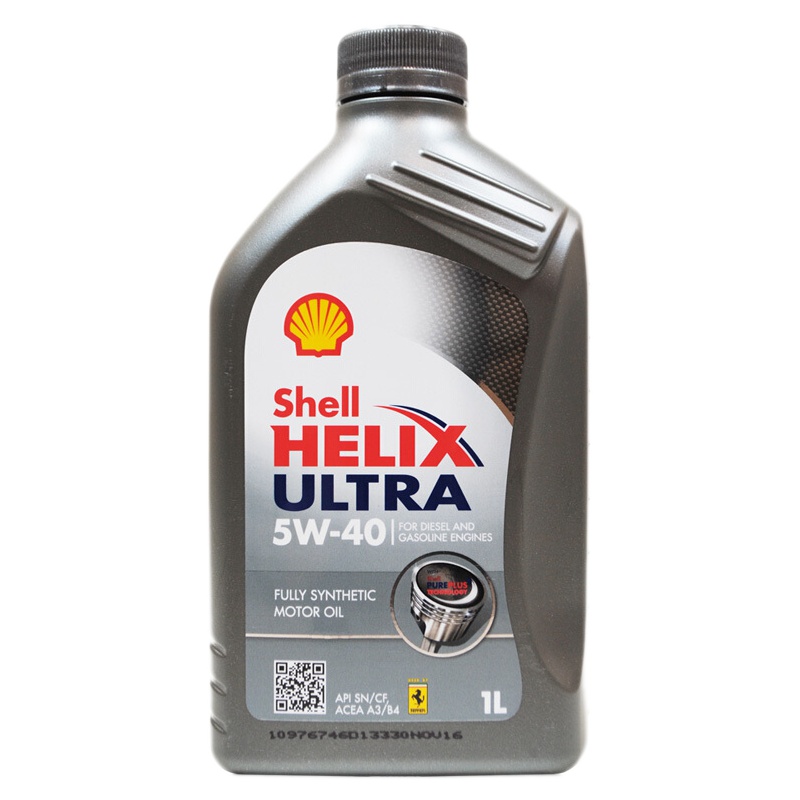 [全合成机油]Shell壳牌 欧洲进口HELIX ULTRA 5W-40 A3/B4 SN PLUS级 超凡小灰壳 1L