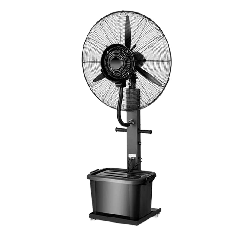 工业喷雾风扇落地扇水务降温加水加湿550固定款纯铜三防电机一件摇头强力电风扇