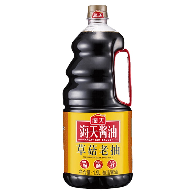 海天 酱油 草菇老抽 1.9L/瓶 13瓶/箱