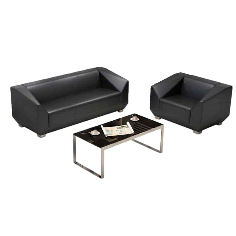 创世人 办公家具办公沙发办公室简约现代沙发茶几组合商务接待会客沙发组合