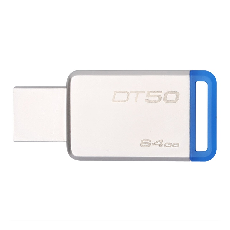 苏宁自营金士顿(Kingston)USB3.1 64GB 金属U盘 DT50 蓝色