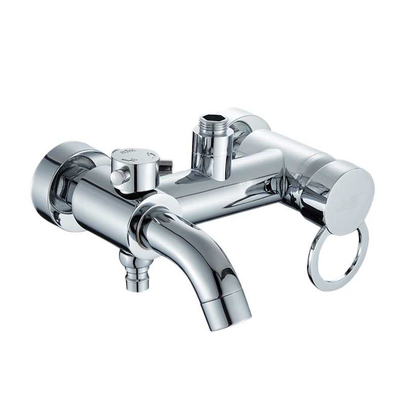 全铜淋浴龙头冷热水大花洒带下出水带洗衣机接口三联暗装混水阀壹德壹