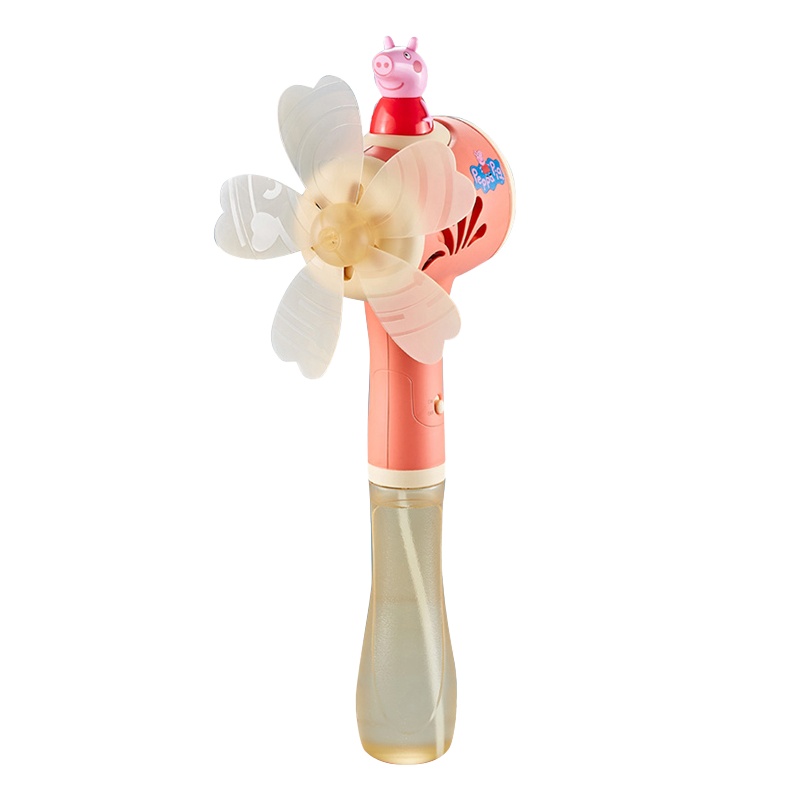 麦巧适 网红小猪佩奇泡泡棒七彩加特林吹泡泡机儿童玩具女孩电动男不漏水无毒少女心手持棒 抖音同款