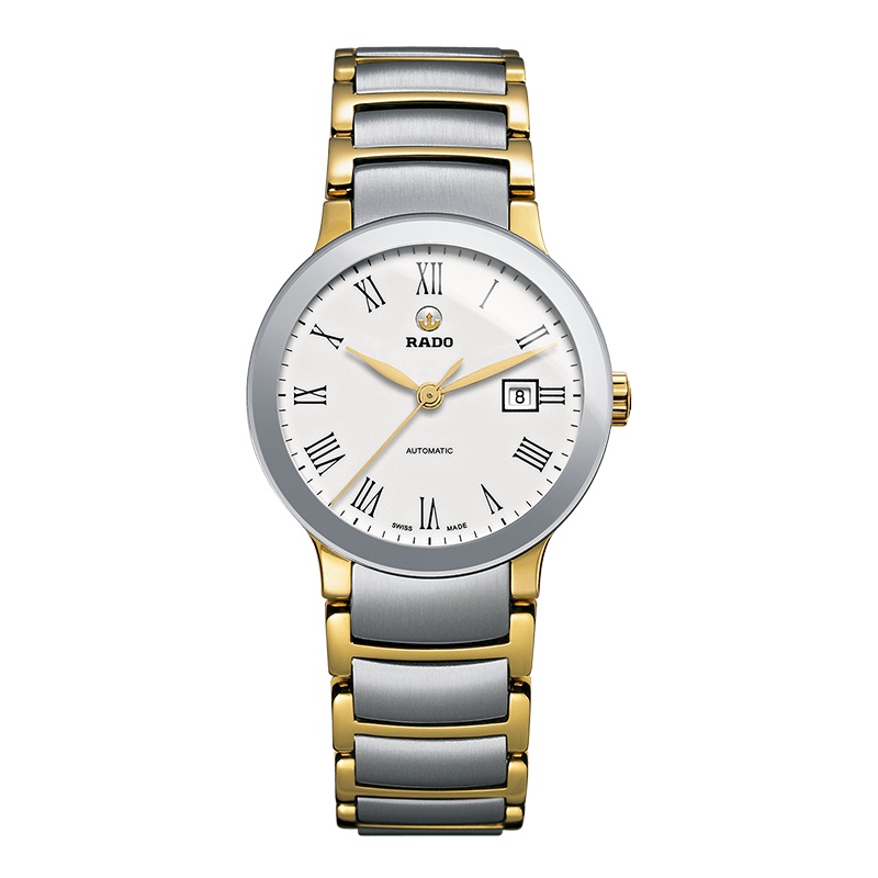 雷达(RADO) 瑞士手表 晶萃系列商务优雅休闲款自动机械女表 28mm银白盘精钢表带 R30530013