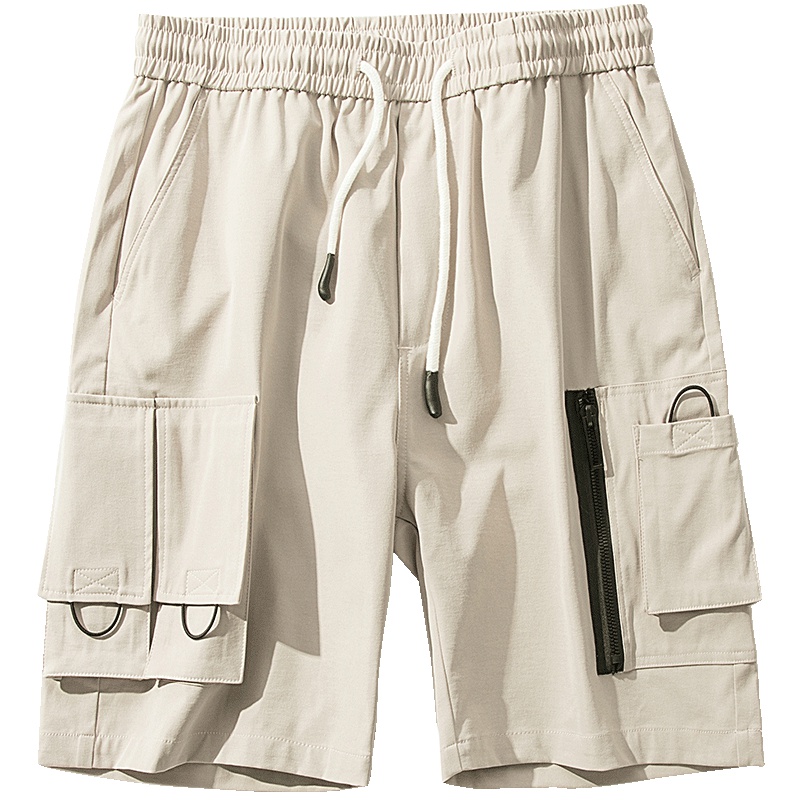 No.1dara2019夏季新款休闲短裤男潮牌百搭直筒中裤宽松工装五分裤