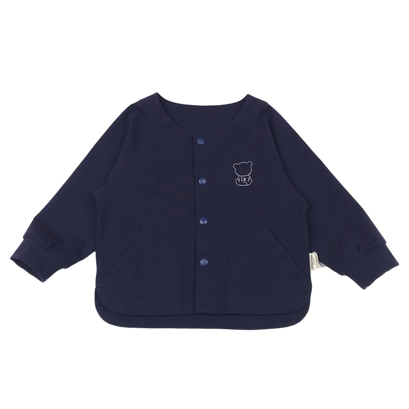 洛克泰迪儿童外套春秋新款针织衫前开男童女童可爱洋气宝宝秋衣