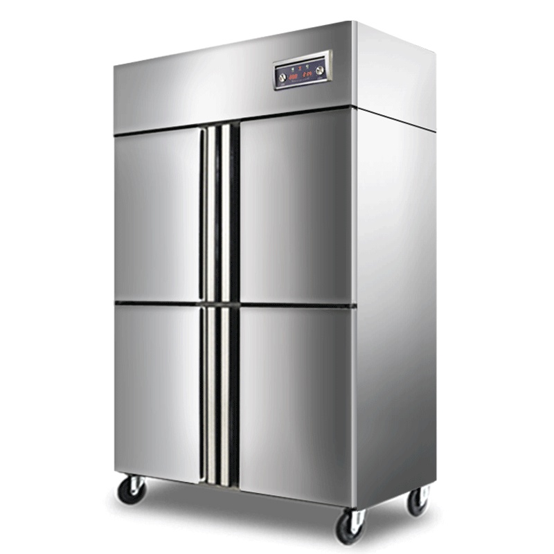 晶贝(Jinbest) 铜管厨房冰箱四门厨房柜立式冷柜 双温保鲜冷冻冷藏商用点菜冰柜 酒店饭店用冷藏冷冻柜 四开门冰柜