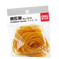 得力(deli) 3218橡皮筋30g 橡皮筋 乳胶圈 橡皮圈 牛皮筋 强性好耐腐蚀 米色