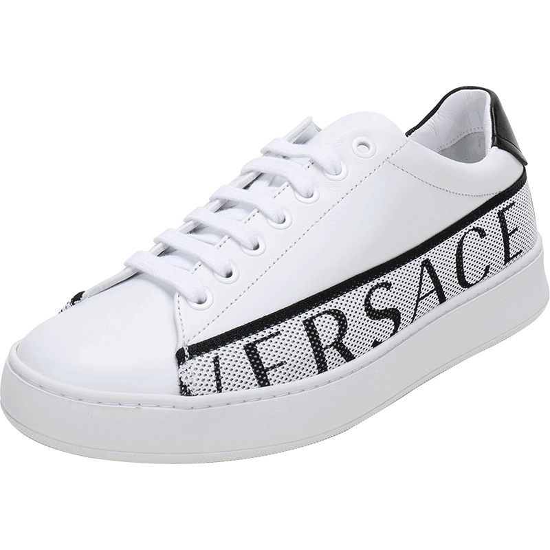 Versace COLLECTION 范思哲 男士织物配皮运动鞋 V900745 VM00470