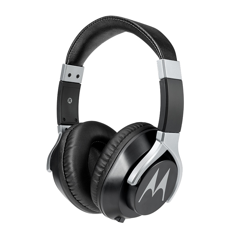 摩托罗拉(Motorola)Pulse 200 Bass 头戴有线耳机黑色 线控可旋转 低音游戏耳机 安卓手机电脑通用