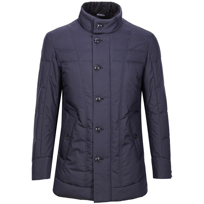 柒牌SEVEN男装羽绒服年商务休闲加厚款保暖中长款羽绒外套