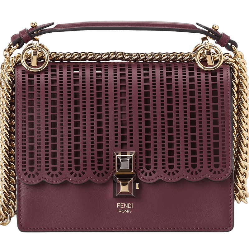 FENDI KAN I 镂空款单肩包 小号 8M0381 19x14x9CM