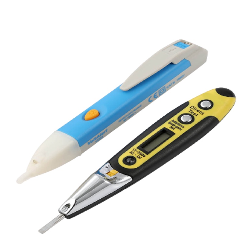 测电笔感应高精度法耐多功能电工专用验试数字显零火线断线检测感应器_透明实用型测电笔