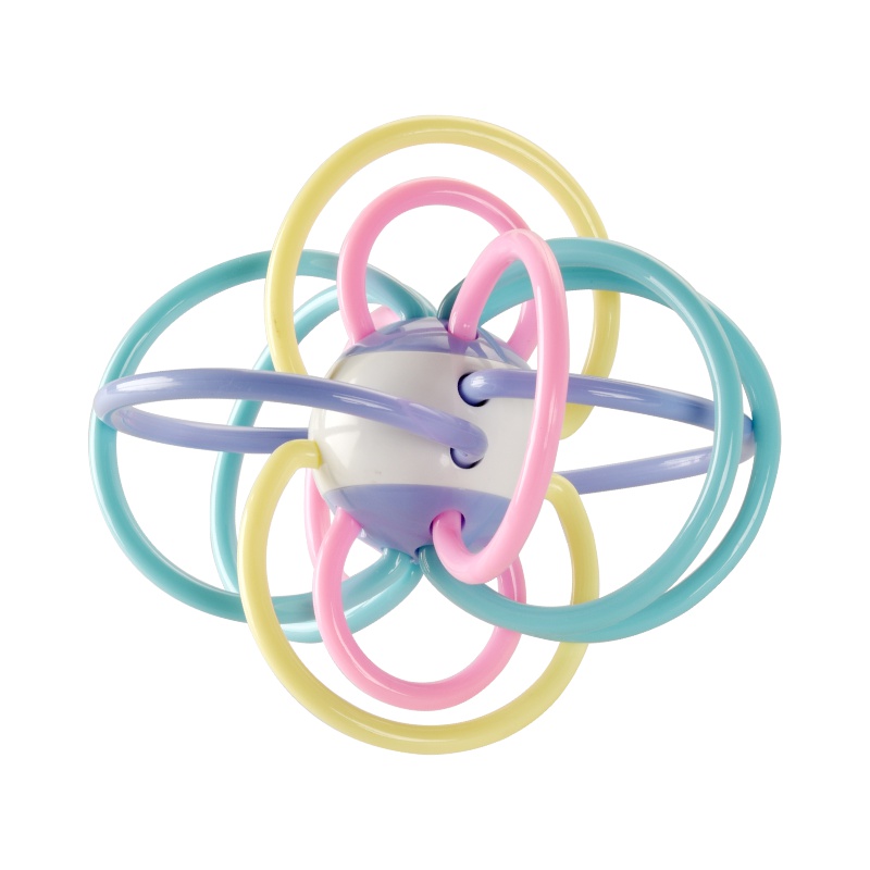 babycare 牙胶/安抚奶嘴宝宝牙胶磨牙棒咬咬胶五彩手抓球 6-12个月环保TPU材质 0109