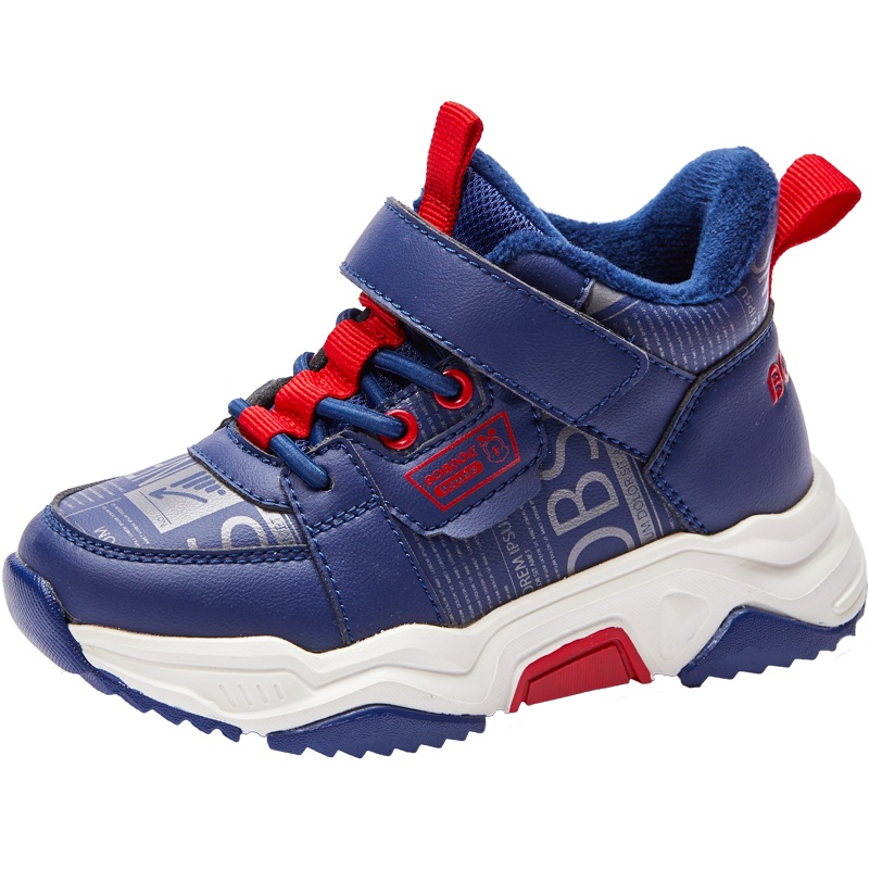 巴布豆house童鞋2019冬季新款男童运动鞋加绒男童二棉鞋女童鞋子_bXjAh6