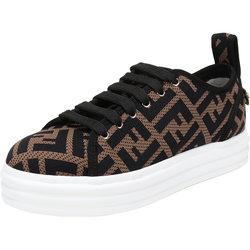 FENDI 女士 织物 系带休闲运动鞋 8E8017 AD8D