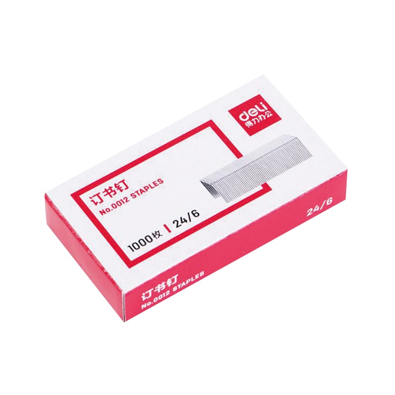 [精选]得力0012订书针|(10盒起订)