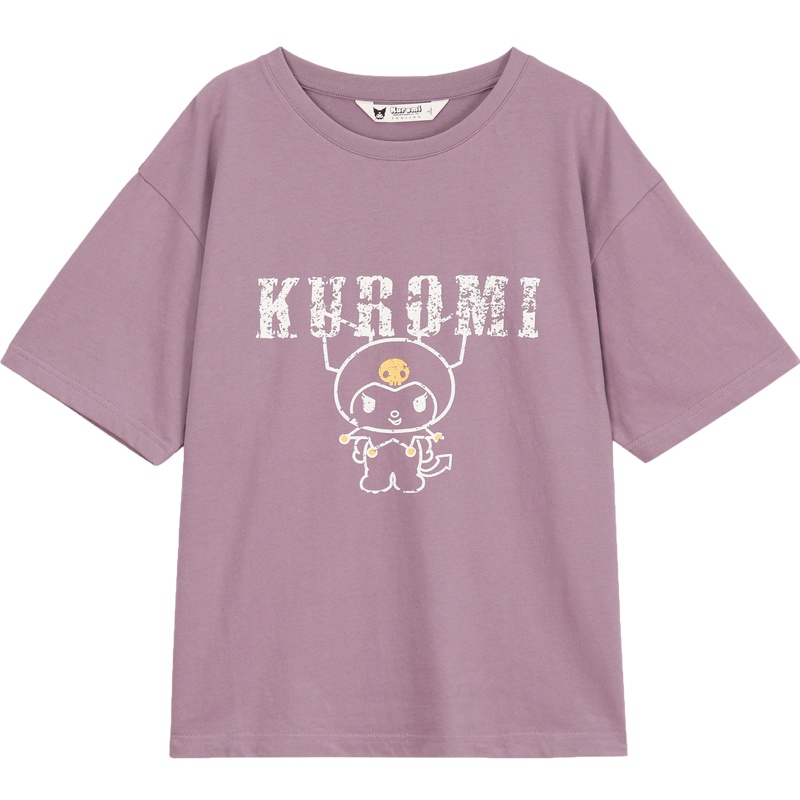 唐狮短袖T恤女上衣2019夏新款字母卡通图案可爱少女清新学院风T恤