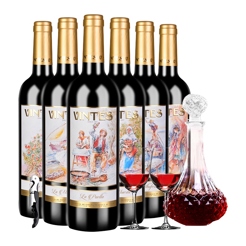 西班牙原瓶进口红酒 冰后干红葡萄酒750ml*6 整箱装