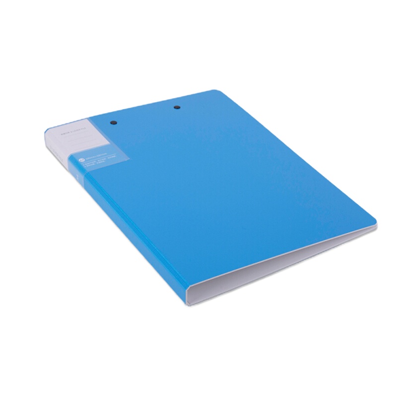 得力(deli) 5047 高档悦彩系列A4双强力夹硬文件夹 蓝色