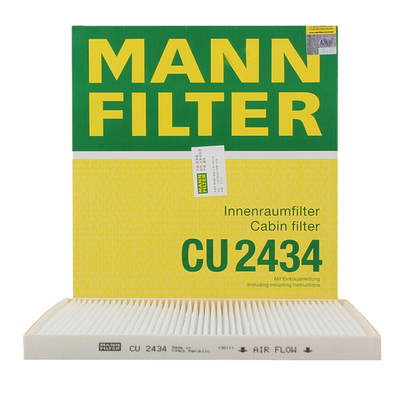曼牌(MANN)空调滤CU2434适配05-12款赛拉图/09-14款索兰托