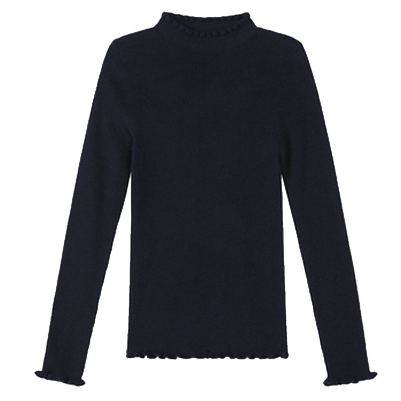 【专柜同款】Puella100%全羊毛针织衫女装套头2019秋冬季新款修身百搭网红打底衫上衣20015521