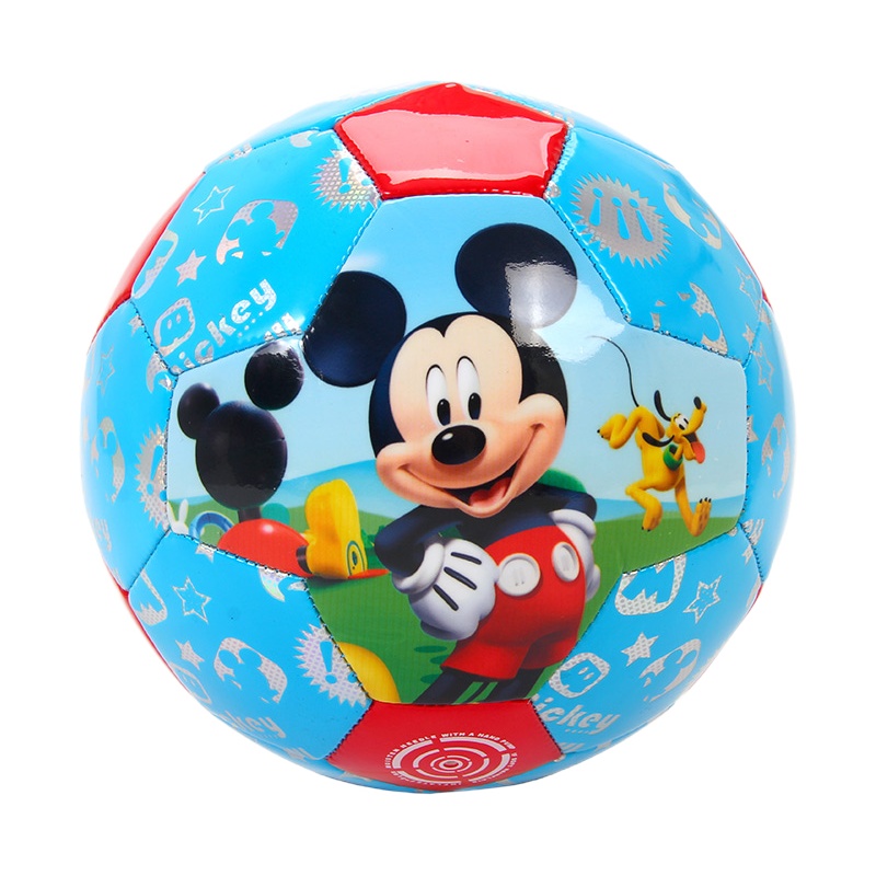 迪士尼(Disney)儿童足球米奇公主可爱形象3号4号PVC车缝耐磨足球送气筒气针网兜DAB20242