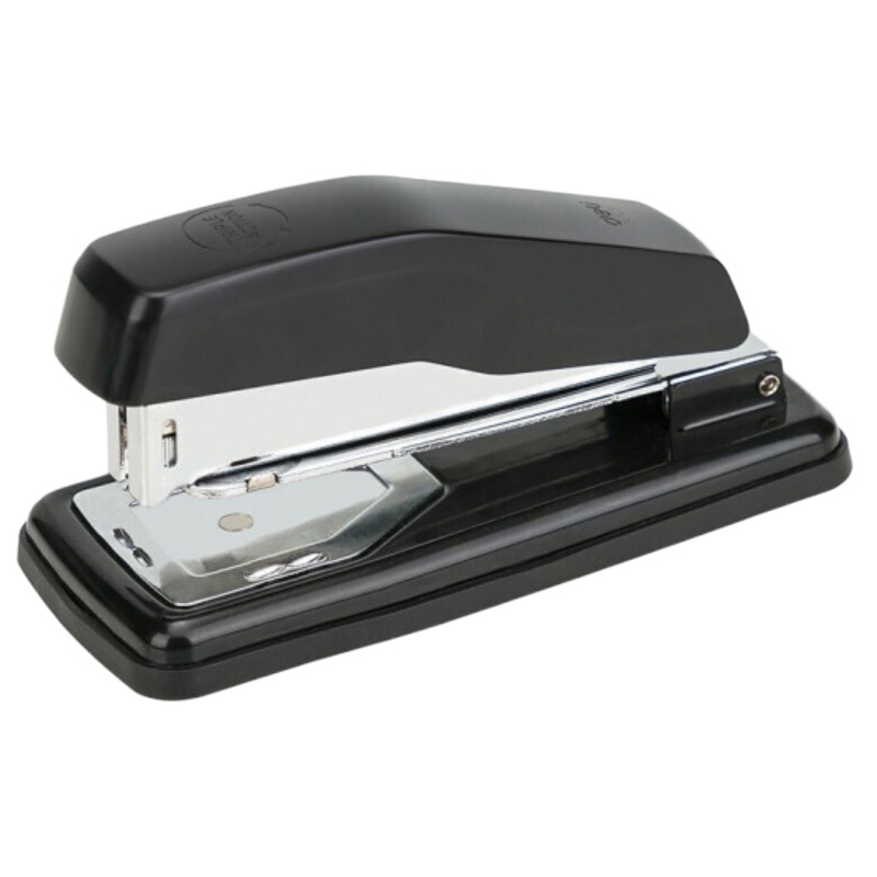 得力12#50页旋转式订书机 厚层订书器 中缝装订 办公用品 黑色0414S