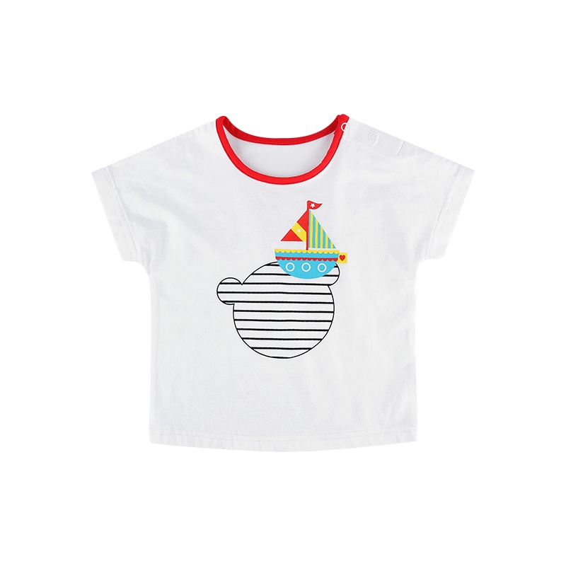 hellomika米卡0-5岁婴儿衣服夏款宝宝短袖上衣半袖T恤