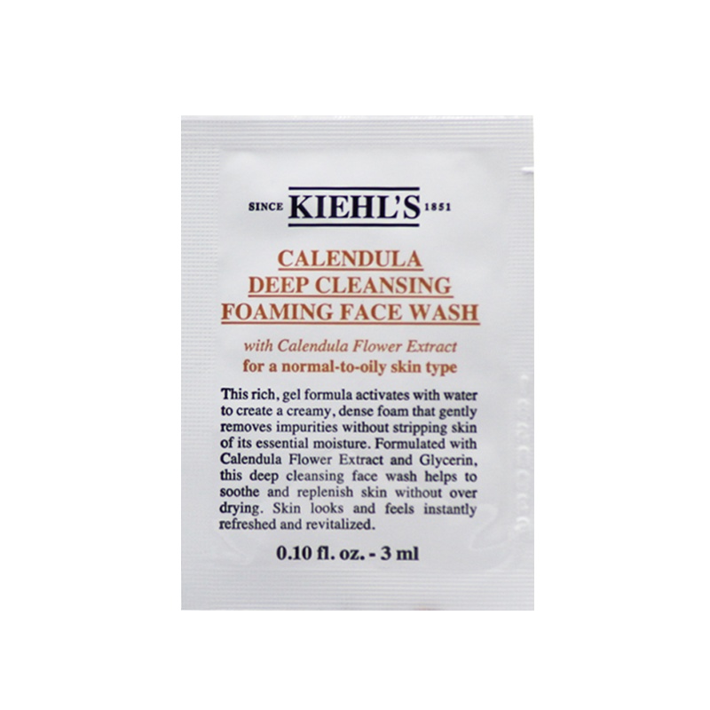 科颜氏(Kiehl's)金盏花清透洁面啫喱3ml*15