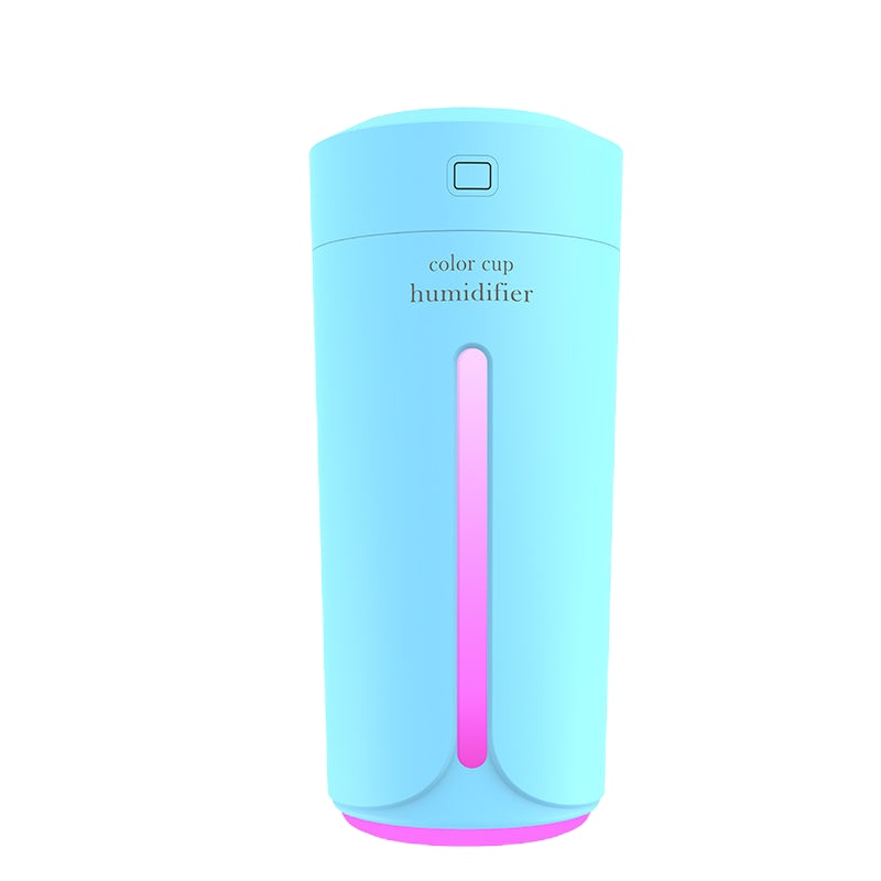 蓝色[单机不带精油] 空气加湿器卧室静音办公室家用车载净化增湿气喷雾创意迷你香薰灯