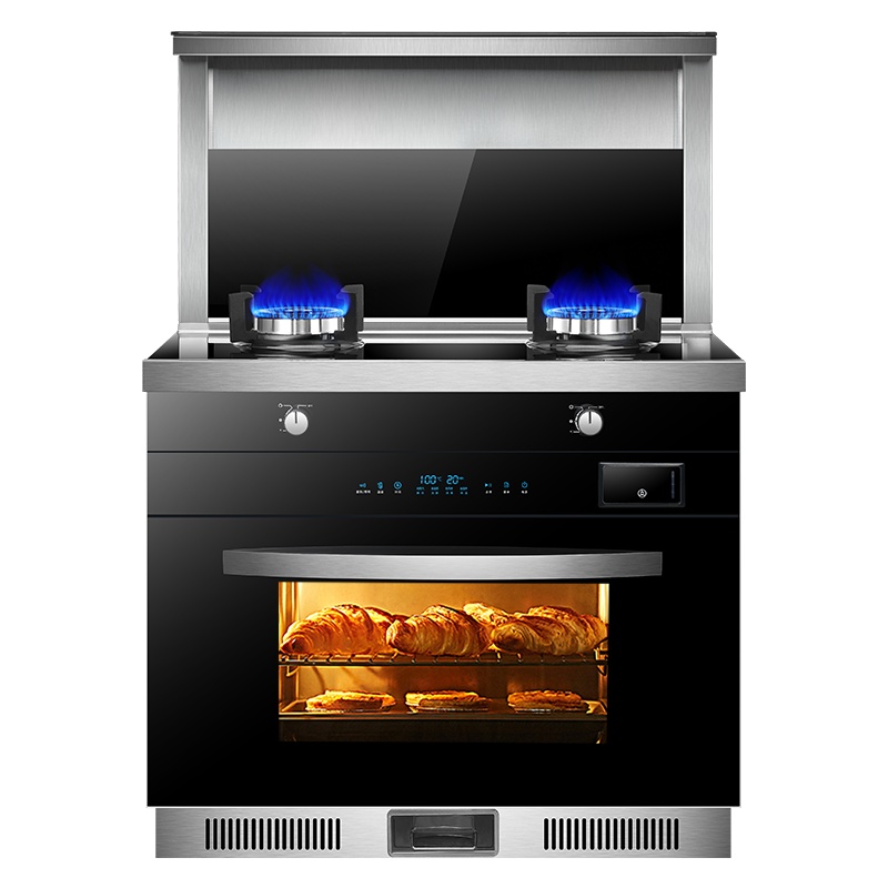 帅人(sazn)ZKD2一级能效集成灶 蒸烤箱一体机 家用侧吸下排油烟机燃气灶套装 自动清洗烟灶联动(液化气)