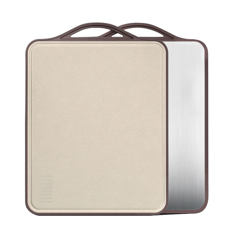 康巴赫(KBH)砧板 抗菌双面菜板 不锈钢/谷物纤维 双面抗菌不易发霉