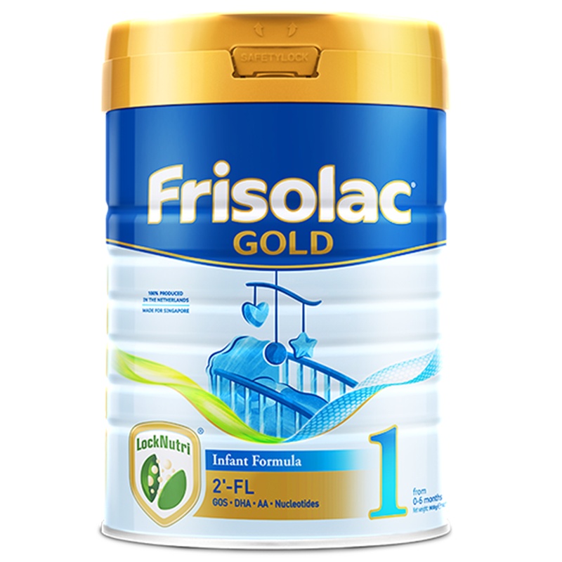 Frisolac 新加坡版金装美素力 婴儿配方奶粉 1段 ( 0-6个月) 900g/罐 荷兰原装进口
