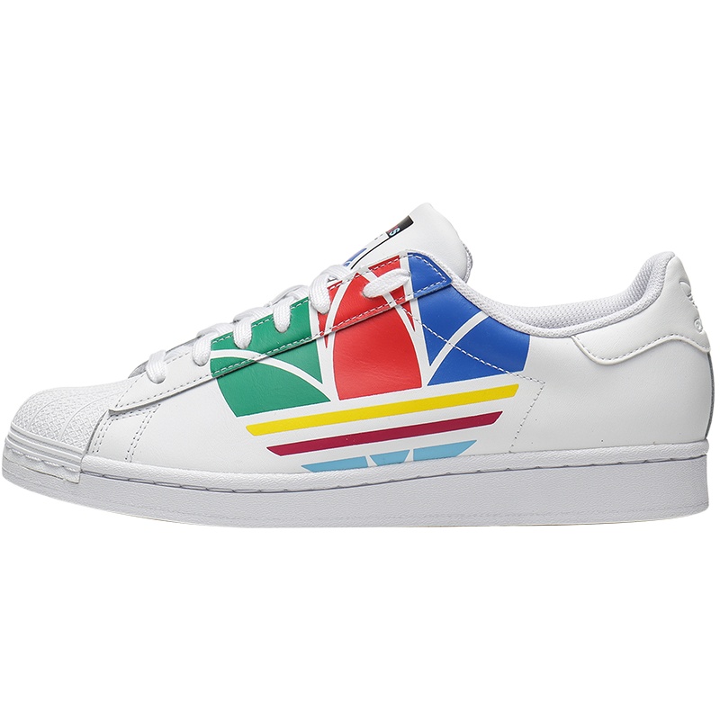 阿迪达斯三叶草男鞋板鞋SUPERSTAR贝壳头运动休闲鞋FU9519