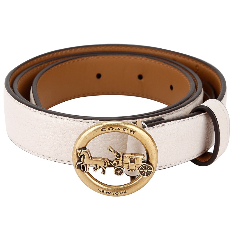 COACH 蔻驰 奢侈品 女士纯色皮革腰带皮带 F78181 B4OVG-S