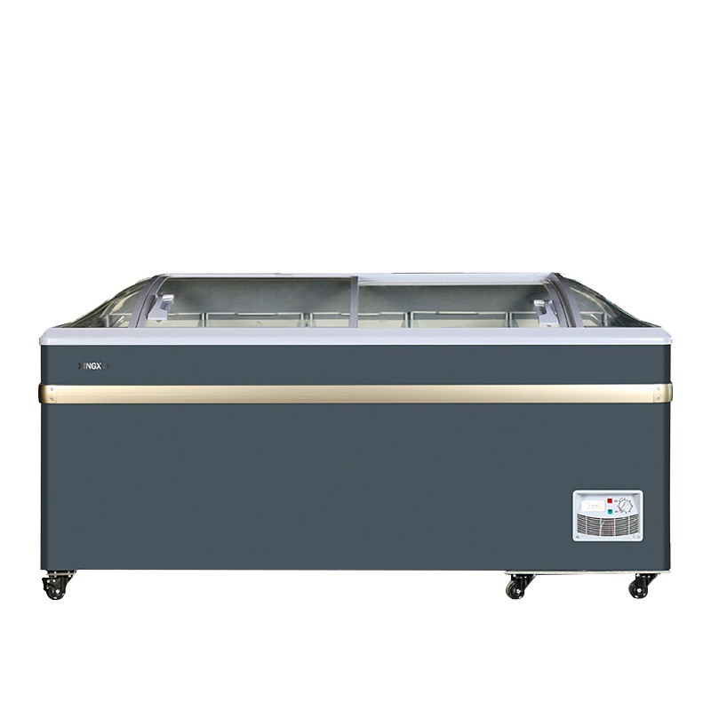 星星（XINGX） SD/SC-600BY 商用冰柜大容量圆弧柜冷藏冷冻玻璃门展示柜超市组合卧式冷柜雪柜