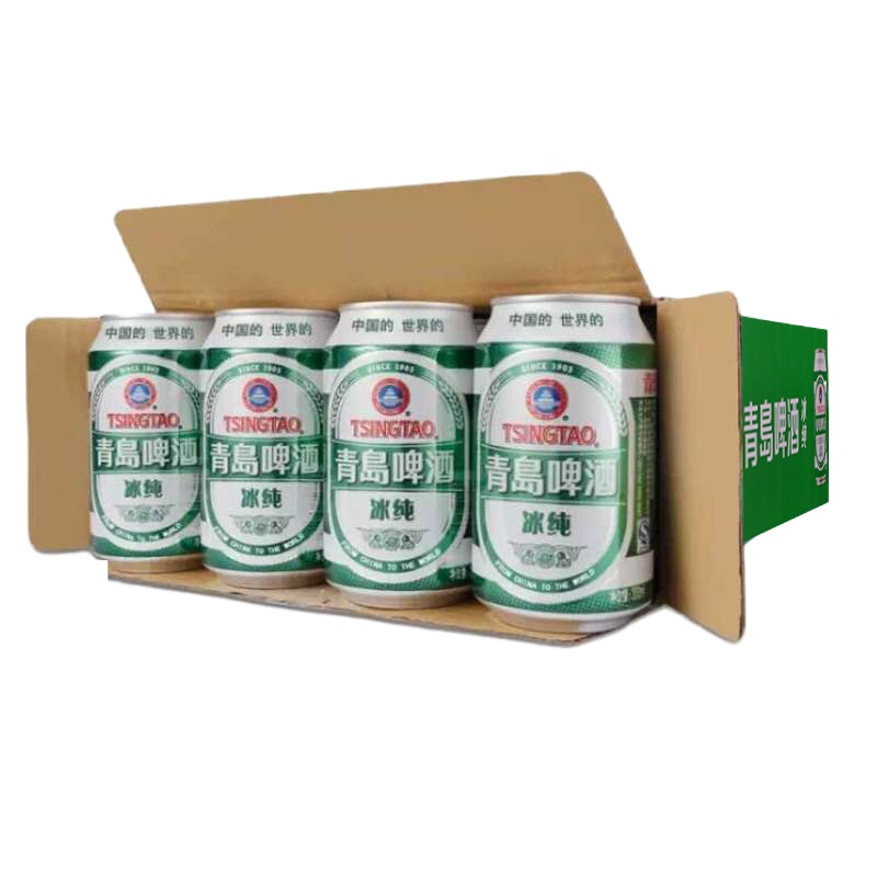 青岛啤酒冰纯10度330ml*24听/整箱装